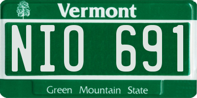 VT license plate NIO691