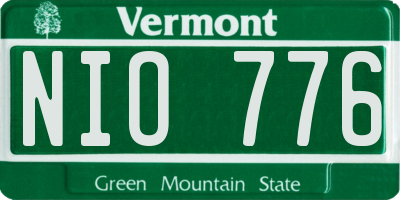 VT license plate NIO776