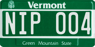VT license plate NIP004