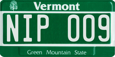 VT license plate NIP009