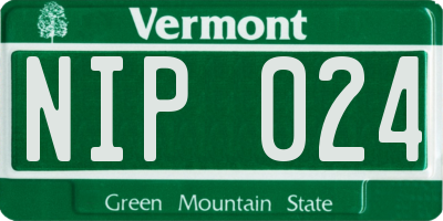 VT license plate NIP024