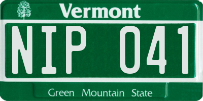 VT license plate NIP041