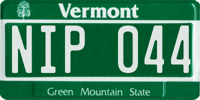 VT license plate NIP044
