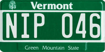 VT license plate NIP046