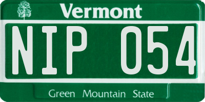 VT license plate NIP054