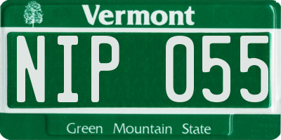 VT license plate NIP055