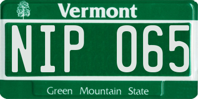 VT license plate NIP065