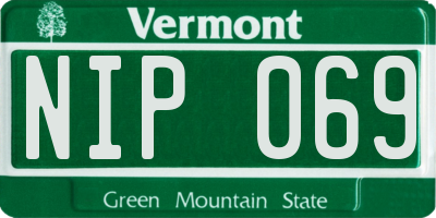 VT license plate NIP069