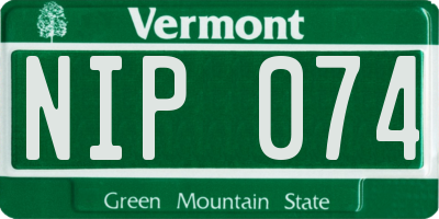 VT license plate NIP074