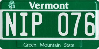 VT license plate NIP076
