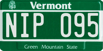 VT license plate NIP095
