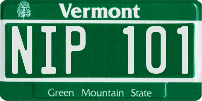 VT license plate NIP101