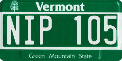 VT license plate NIP105