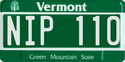 VT license plate NIP110