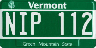 VT license plate NIP112