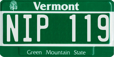 VT license plate NIP119