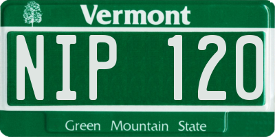VT license plate NIP120