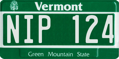 VT license plate NIP124