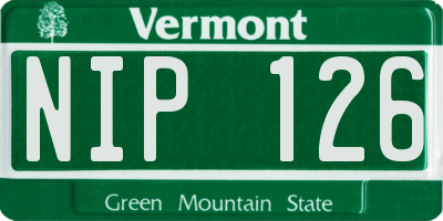 VT license plate NIP126