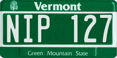 VT license plate NIP127
