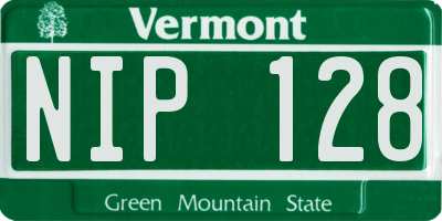 VT license plate NIP128