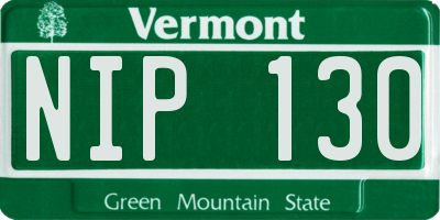 VT license plate NIP130