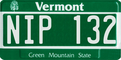 VT license plate NIP132