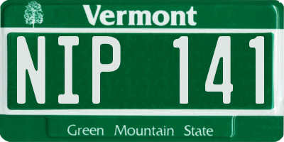 VT license plate NIP141