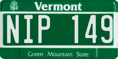 VT license plate NIP149