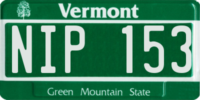 VT license plate NIP153