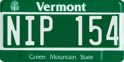 VT license plate NIP154