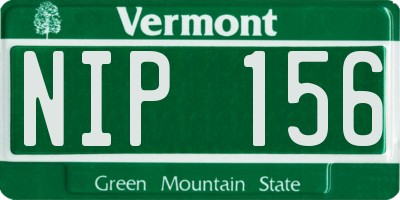 VT license plate NIP156