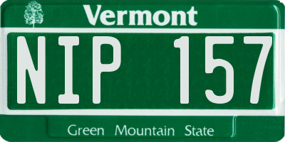 VT license plate NIP157