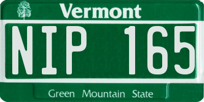 VT license plate NIP165