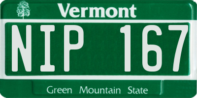 VT license plate NIP167