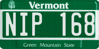 VT license plate NIP168