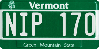 VT license plate NIP170