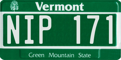 VT license plate NIP171