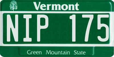 VT license plate NIP175