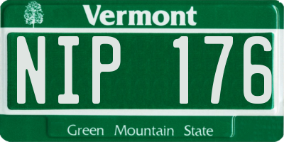 VT license plate NIP176