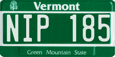 VT license plate NIP185