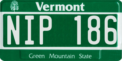 VT license plate NIP186