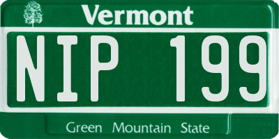 VT license plate NIP199