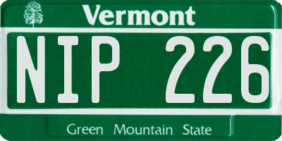 VT license plate NIP226