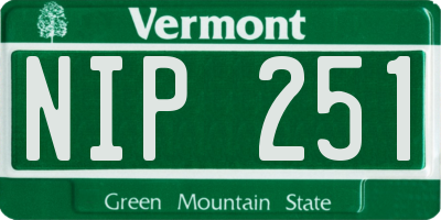 VT license plate NIP251