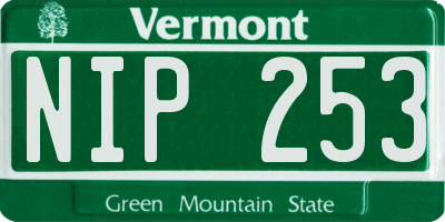 VT license plate NIP253