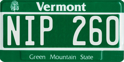 VT license plate NIP260