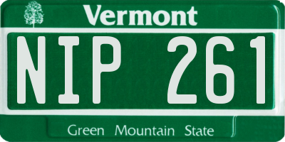 VT license plate NIP261