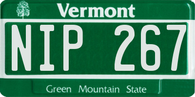 VT license plate NIP267