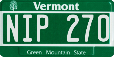 VT license plate NIP270